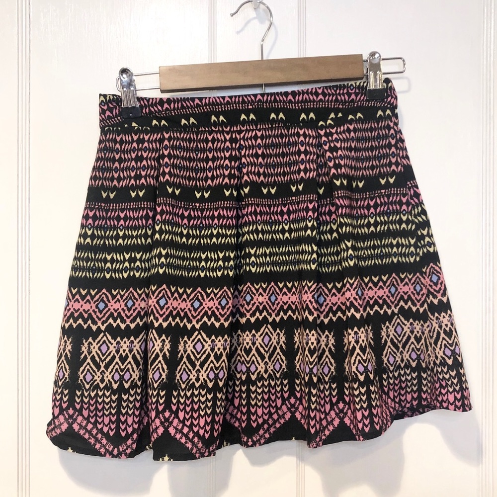 Aztec print skirt